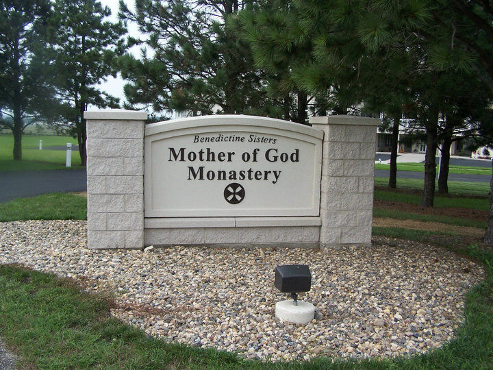 monastery-sign